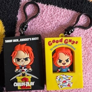 Chucky Keychain Set - Black and Yellow
